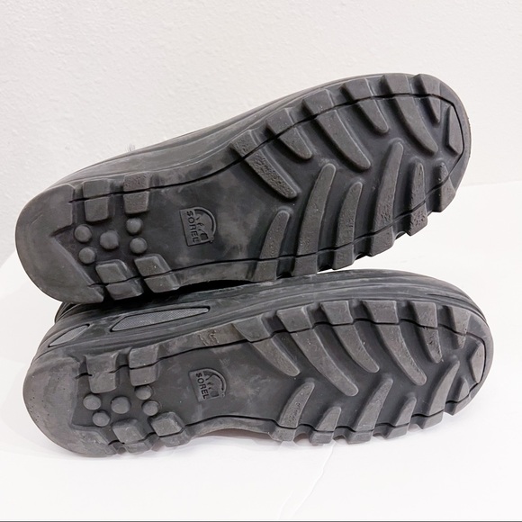 Sorel Cub Winter Insulated Rubber Sole Black Snow Boots Y7 W8.5 - Picture 11 of 16